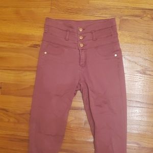 High waisted super skinny jeans